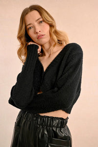 BOLERO VEST-BLACK-MOLLY BRACKEN