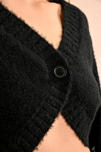 BOLERO VEST-BLACK-MOLLY BRACKEN