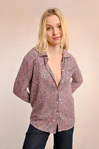 SEQUIN SHIRT-MOLLY BRACKEN