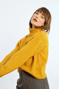 TURTLENECK SWEATER-SAFFRON-MOLLY BRACKEN