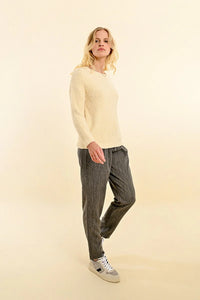 PLUSH KNIT SWEATER-CREAM-MOLLY BRACKEN