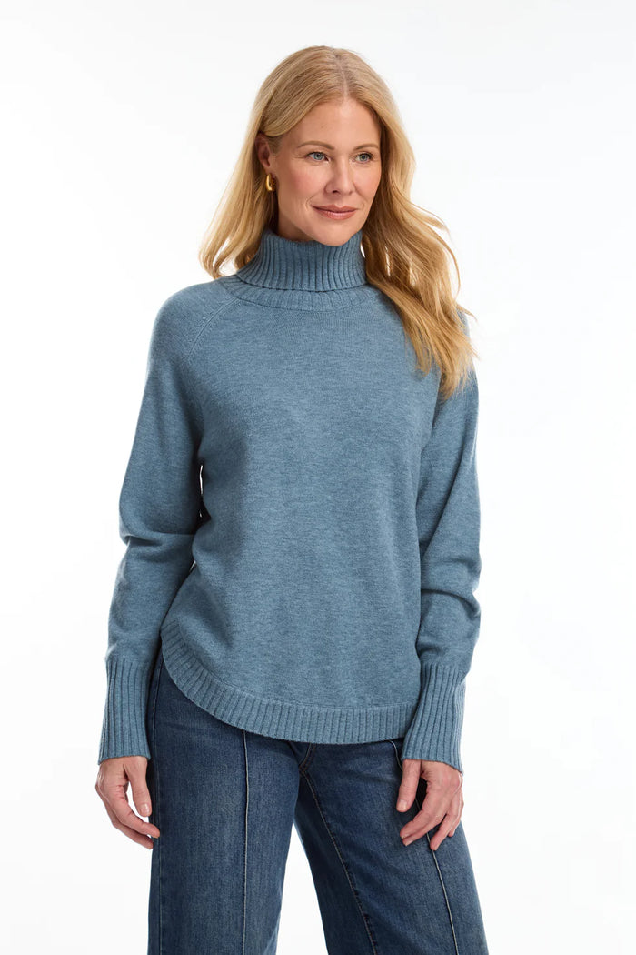 COZY LONG SLV COWL NECK SWEATER-FDJ FRENCH DRESSING