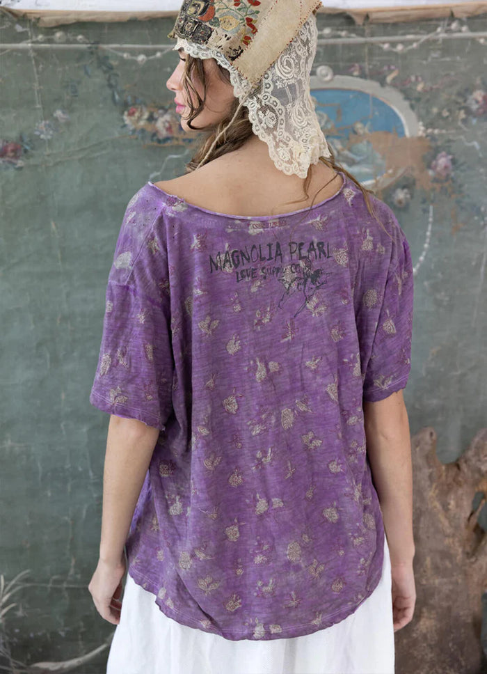 NECTAR FLORAL T-AGATE-MAGNOLIA PEARL-TOP 1592