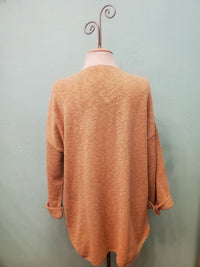 FAVORITE SWEATER V-NECK SLUB 100% COTTON - AVALIN