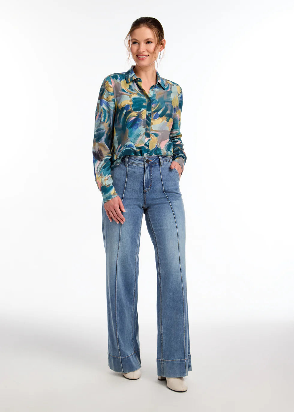 OLIVIA WIDE LEG TROUSER-FDJ FRENCH DRESSING JEANS