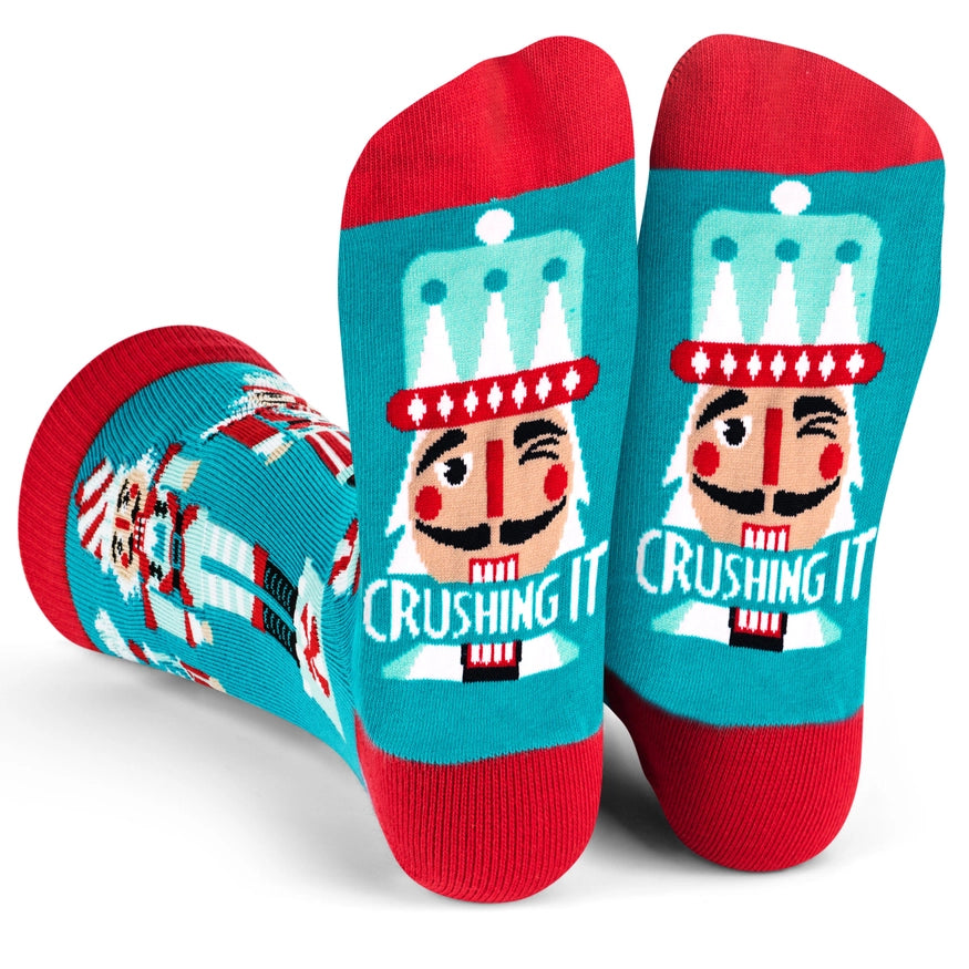 CRUSHING IT NUTCRACKER SOCKS-LAVLEY