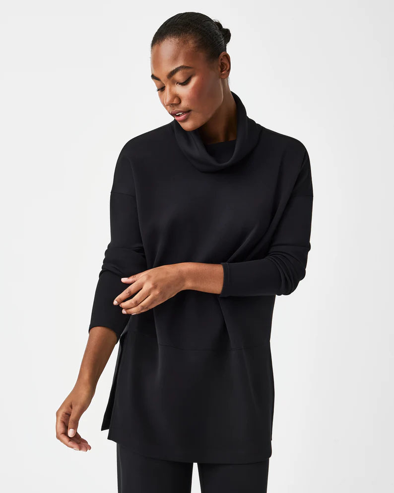 AIR ESSENTIALS TURTLENECK TUNIC-VERY BLACK-SPANX