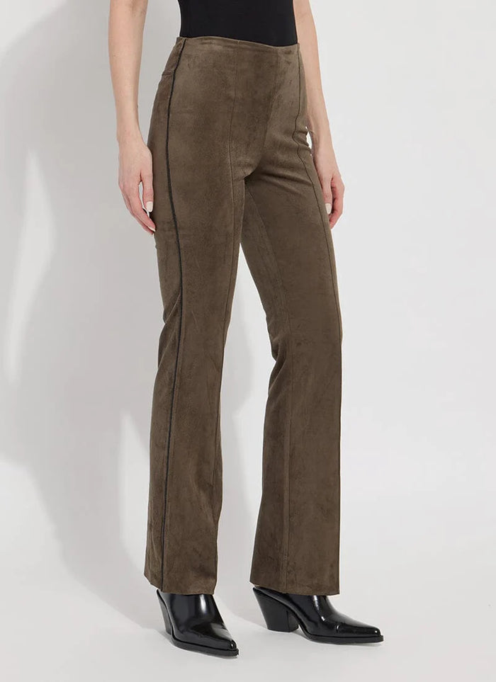 ELYSSE SUEDE PANT-GREEN SMOKE-LYSSE