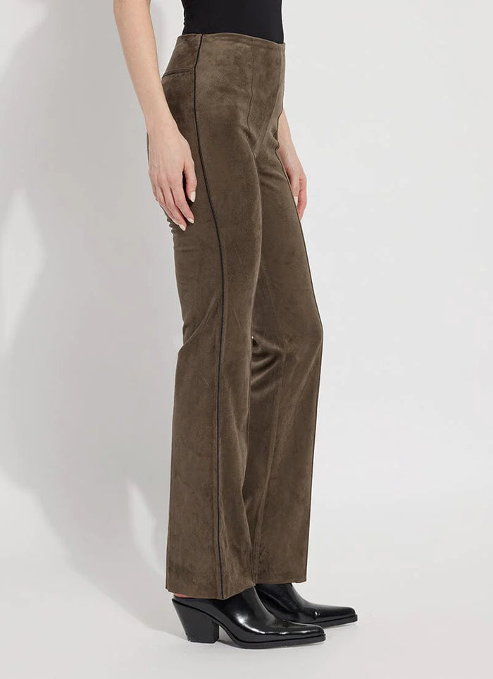 ELYSSE SUEDE PANT-GREEN SMOKE-LYSSE