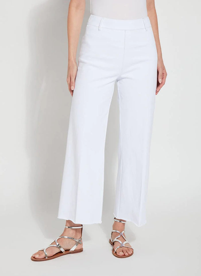 HI WAIST NO SIDE SEAM WIDE LEG DENIM-WHITE-LYSSE