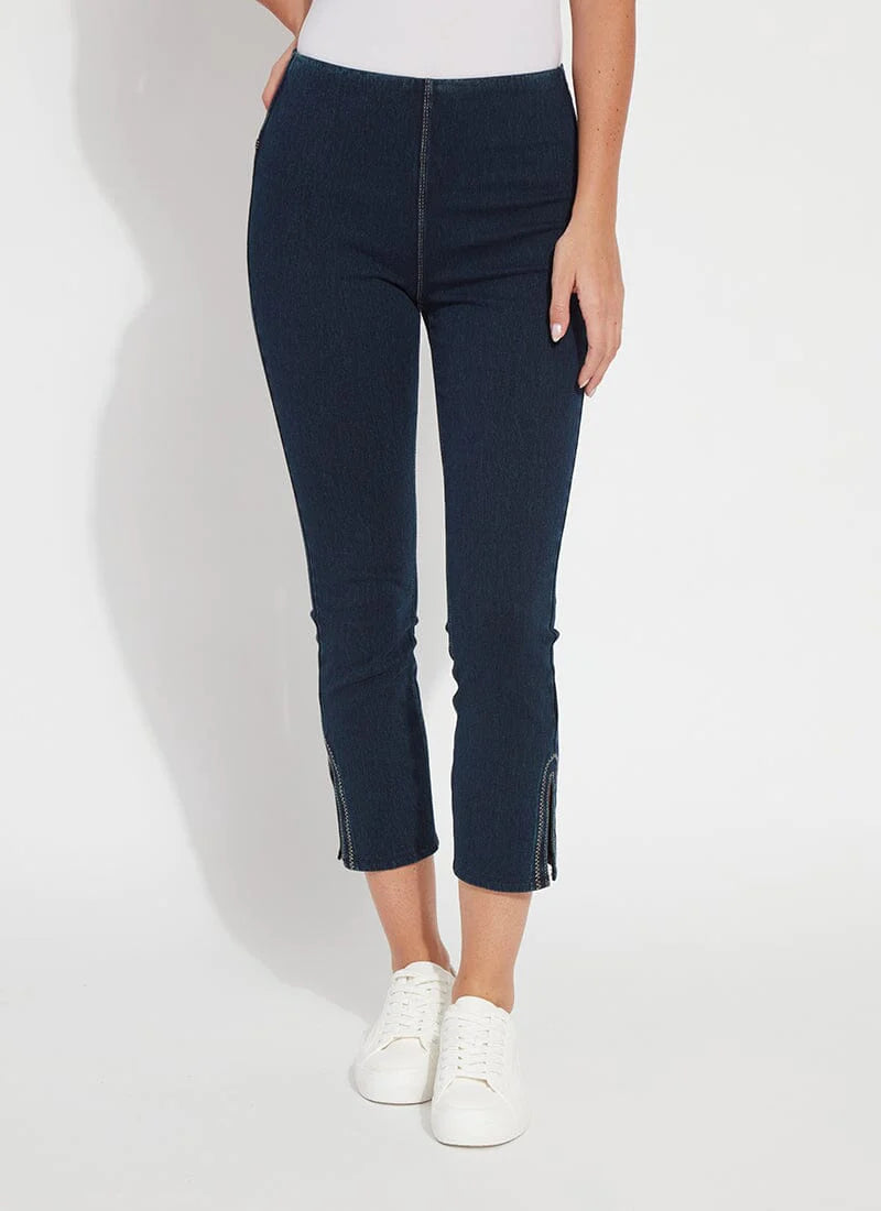 POPPY EMBROIDERED CROP DENIM-INDIGO-LYSSE