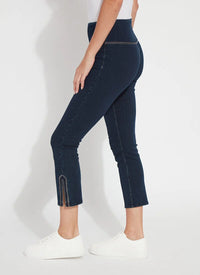 POPPY EMBROIDERED CROP DENIM-INDIGO-LYSSE