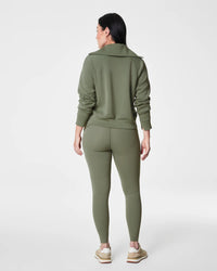 AIR ESSENTIALS HALF ZIP-CLOVER-SPANX