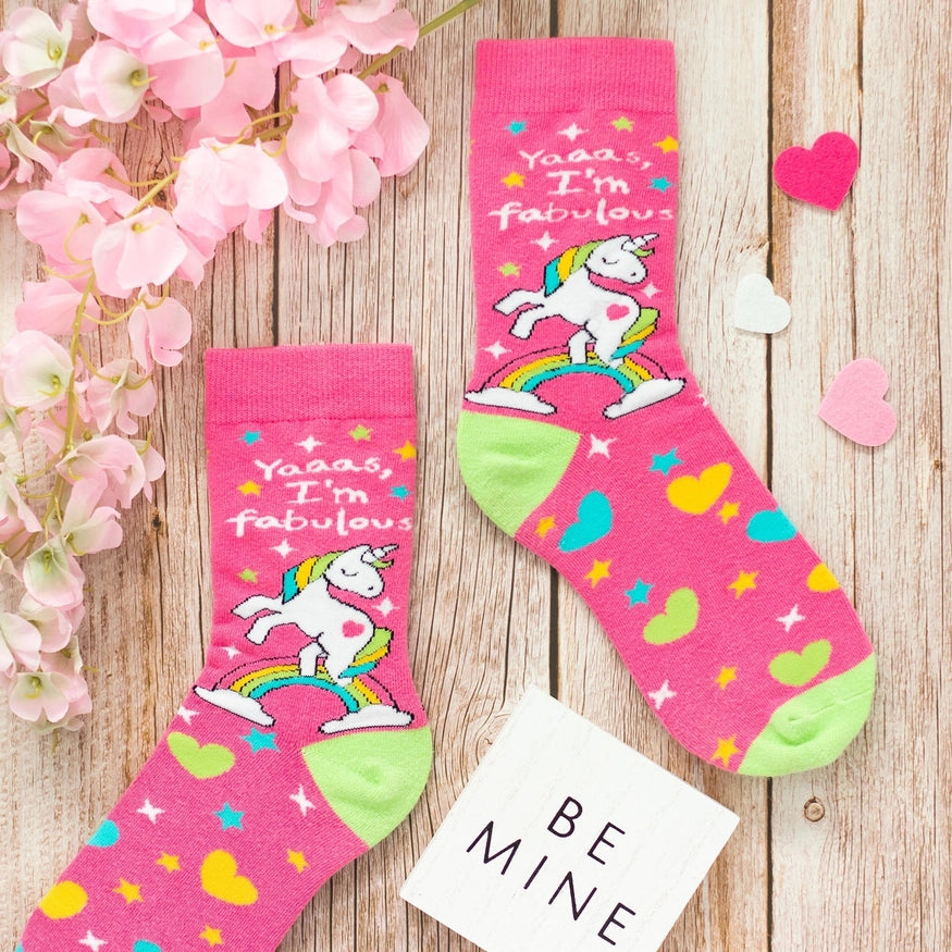 FABULOUS UNICORN SOCKS-LAVLEY