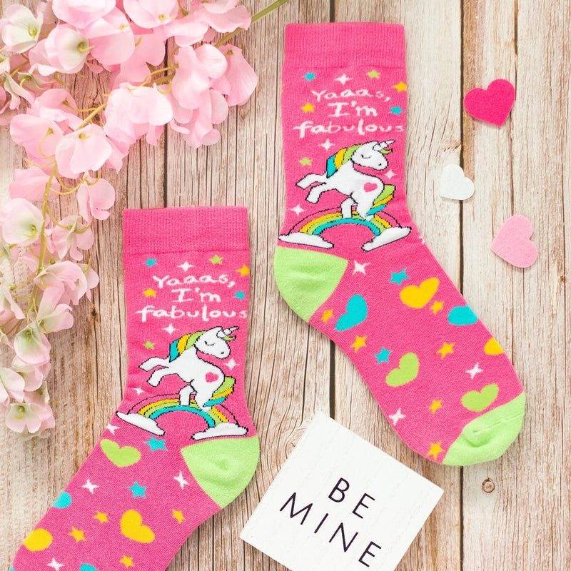 FABULOUS UNICORN SOCKS-LAVLEY