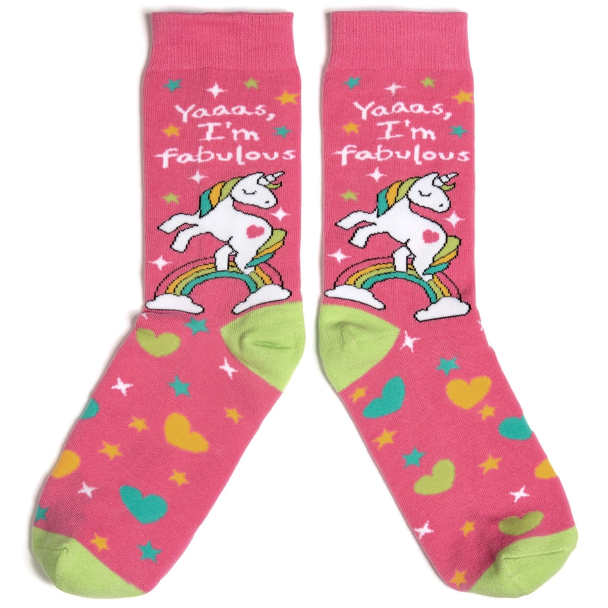 FABULOUS UNICORN SOCKS-LAVLEY