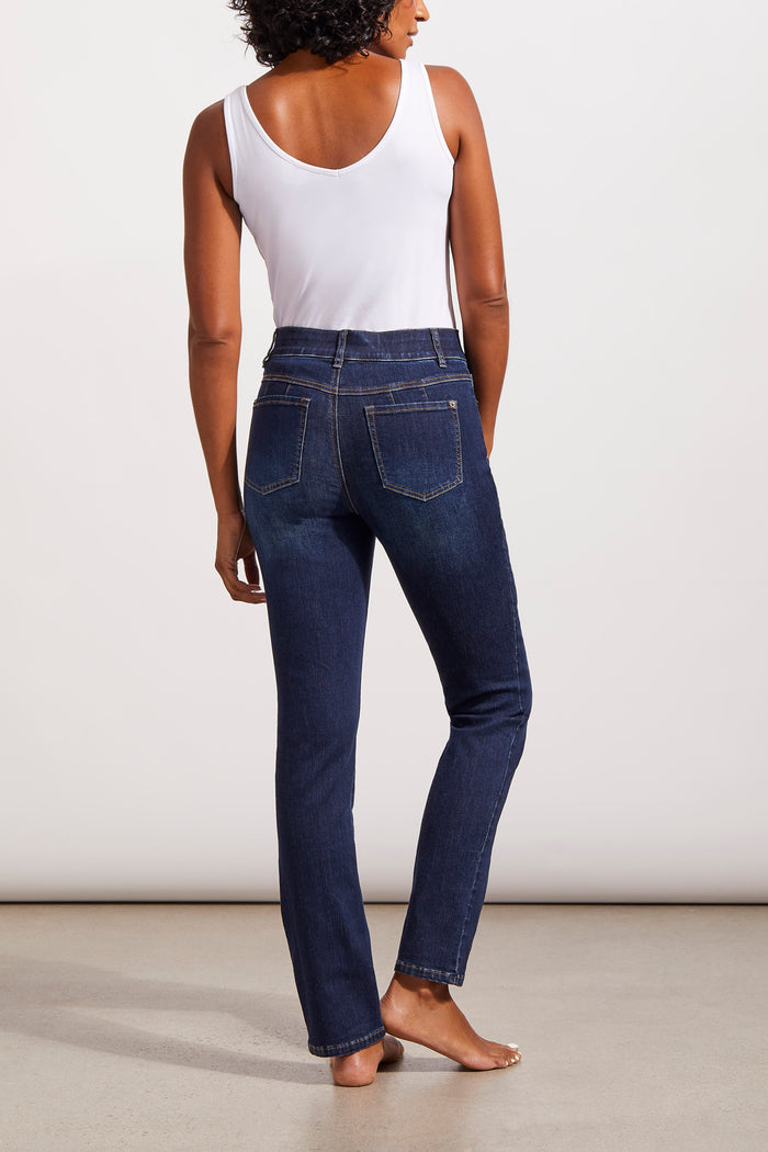 SOPHIA 5 POCKET CURVY  STRAIGHT LEG JEAN-DEEP OCEAN-TRIBAL