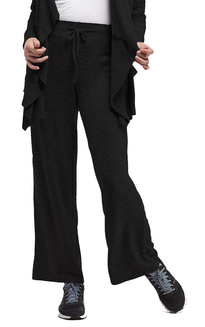 WIDE LEG COMFORT COLLECTION PANT-BLACK-LA CERA