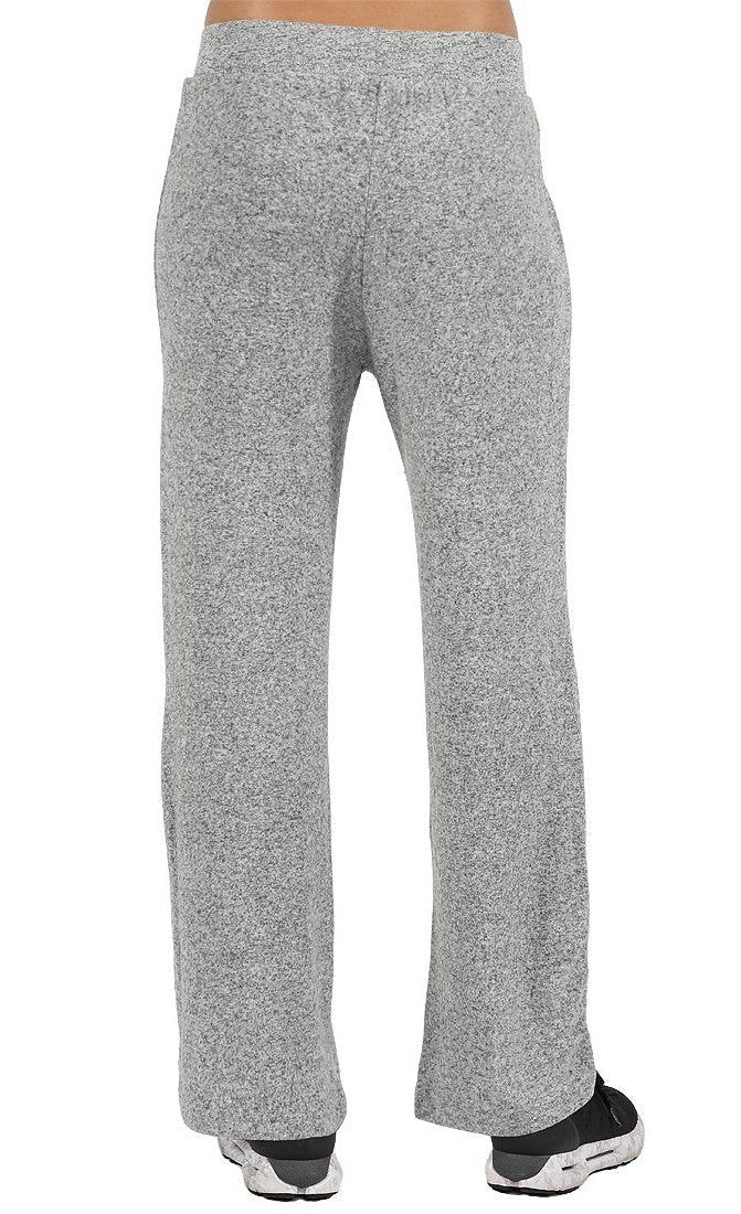 WIDE LEG COMFORT COLLECTION PANT-HEATHER GREY-LA CERA