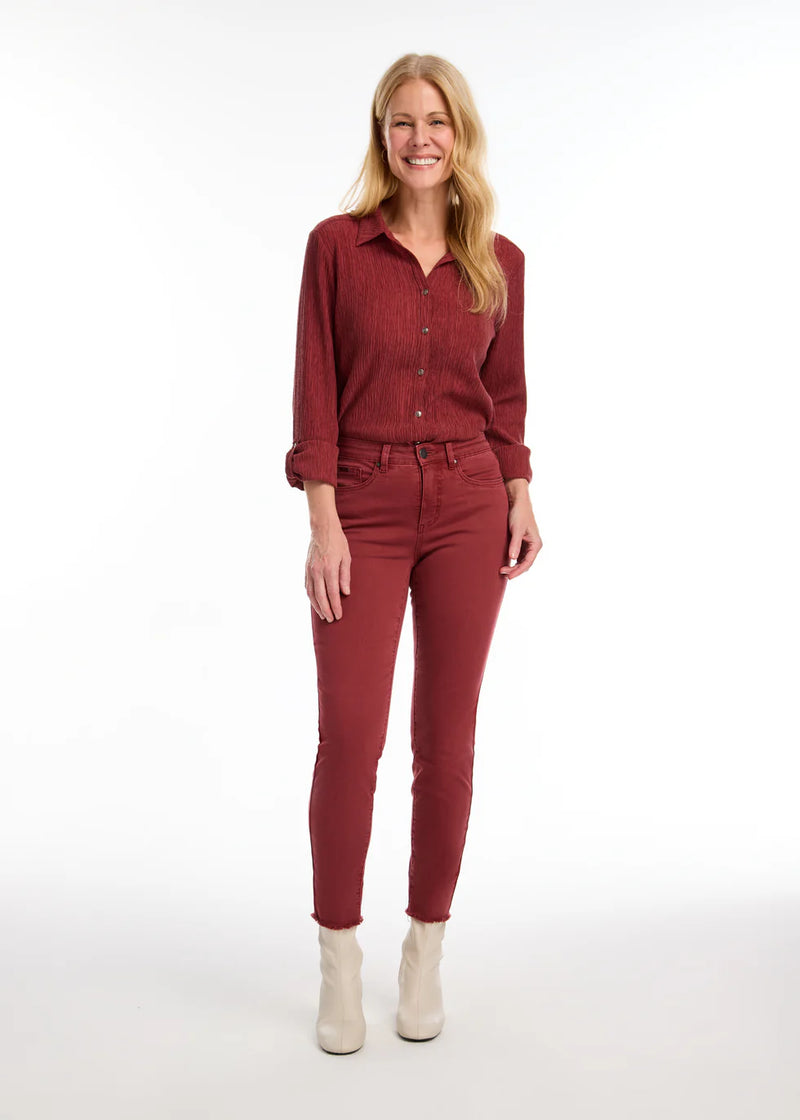 LONG SLEEVE ROLL SLEEVE CRINKLE SHIRT-FDJ FRENCH DRESSING JEANS