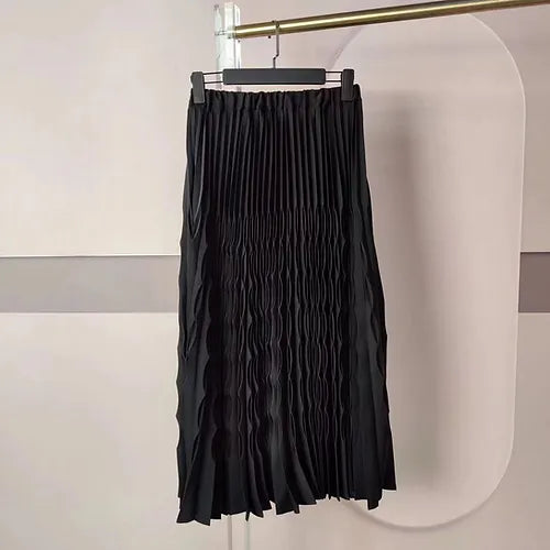 3D PLEAT SKIRT-VANITE COUTURE