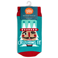 CRUSHING IT NUTCRACKER SOCKS-LAVLEY