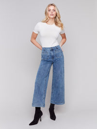 CROPPED FLARE PATCH POCKET JEAN-CHARLIE B