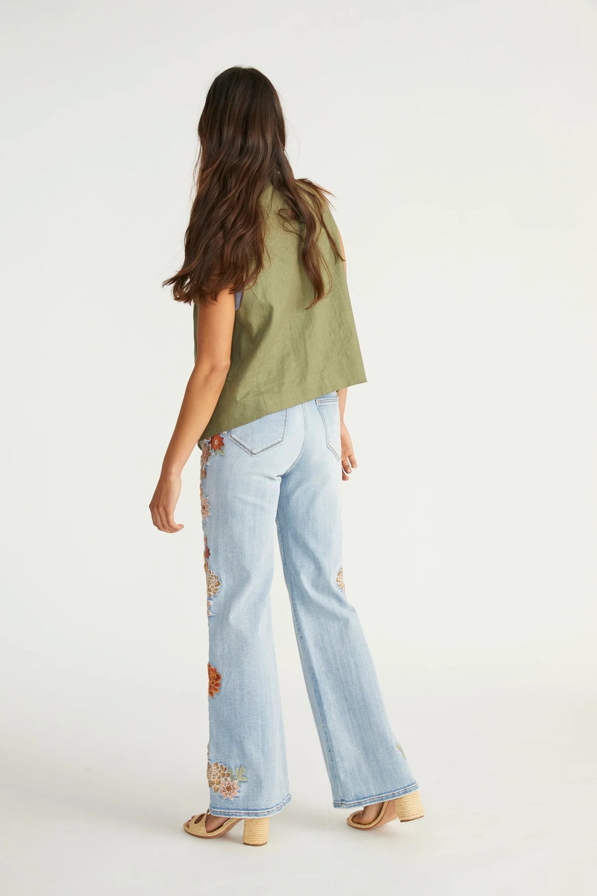 CHARLEE WIDE LEG JEAN-SPRING NEPTUNE-DRIFTWOOD