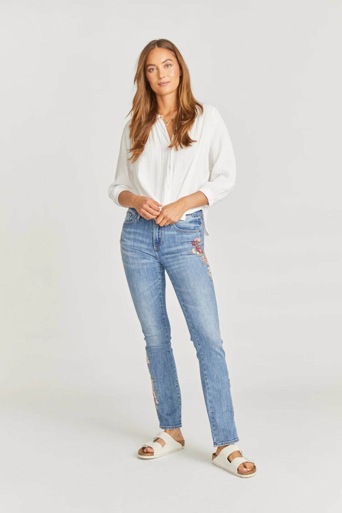 ROSE KELLY BOOTCUT DENIM-DRIFTWOOD