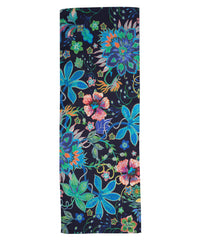 FANTASTICAL FLORAL SILK OBLONG-ECHO DESIGN