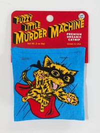 FUZZY MURDER MACHINE CATNIP TOY-BLUE Q