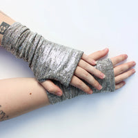 REFLECTION KNIT FINGERLESS GLOVES-DANA HERBERT ACCESSORIES