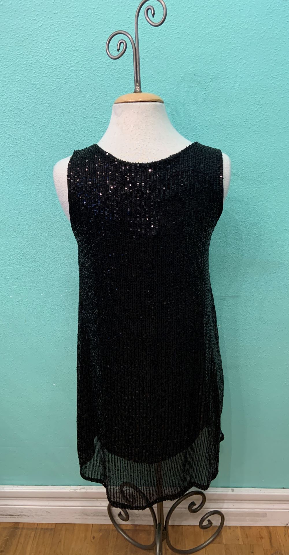 SPARKLE SEQUIN DRESS-BLACK-ANGELA MARA