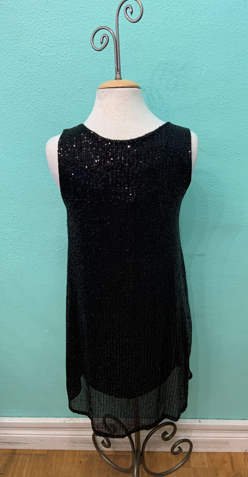 SPARKLE SEQUIN DRESS-BLACK-ANGELA MARA