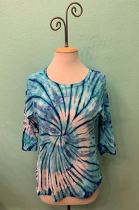 RAGLAN BABY RIB TEE-TYE DYE SKY-TRANSLATION