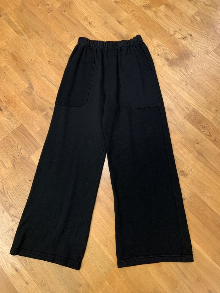 COTTON POCKET PANT-BLACK-COTTON LANI