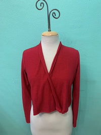 CROPPED CARDIGAN-CARDINAL-CUT LOOSE