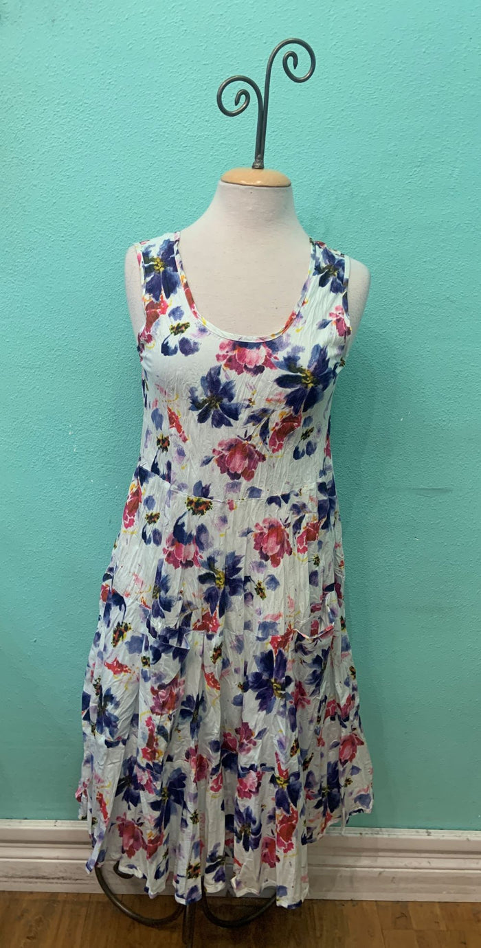 JOY DRESS PINK FLORAL-DRESS ADDICT