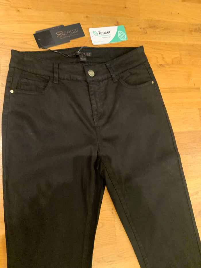 TENCEL 5 POCKET BOOTLEG PANT-BLACK-RENUAR