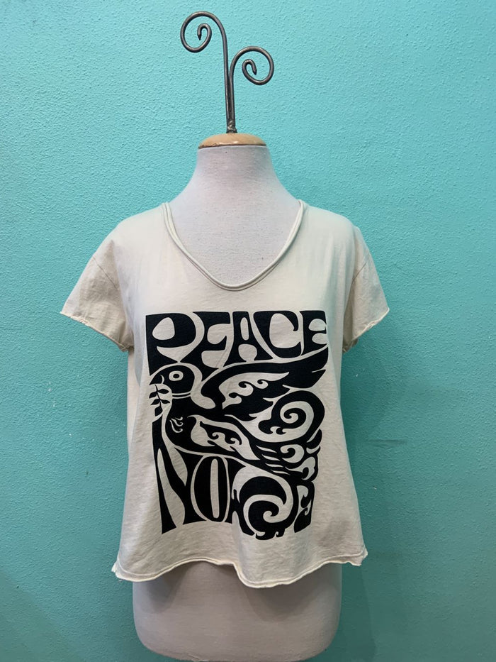 PEACE NOW T-I LOVE LINEN