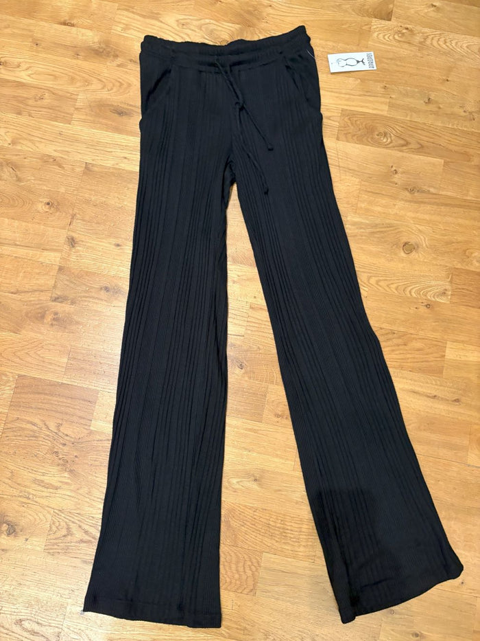 WIDE LEG DRAWSTRING PANT-BLACK-ASTROLOGIE CALIFORNIA