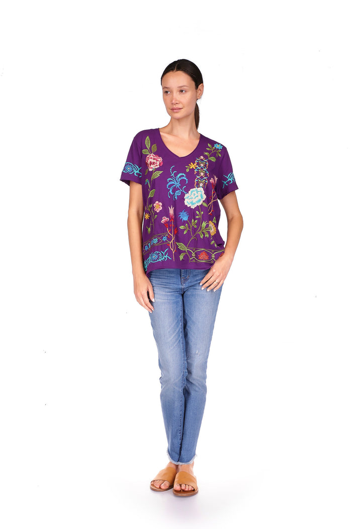 SHERI EVERYDAY TEE-IMPERIAL PURPLE-JOHNNY WAS