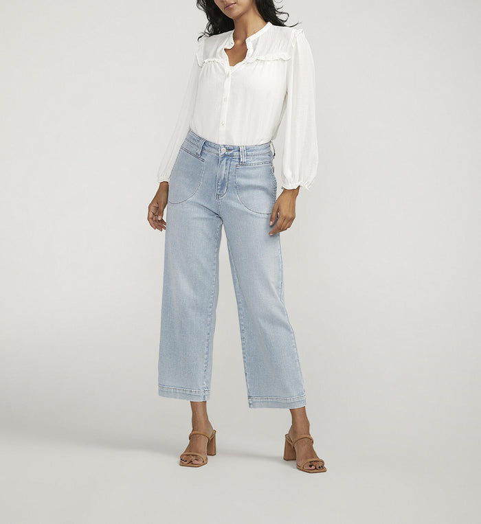 SOPHIA WIDE LEG CROP-SURF SPRAY BLUE-JAG JEANS