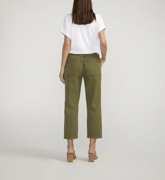 CHINO TAILORED CROP PANT-MOSS-JAG JEANS