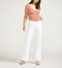 KAIT MID RISE FLARE LEG JEAN 30" INSEAM-WHITE-JAG JEANS