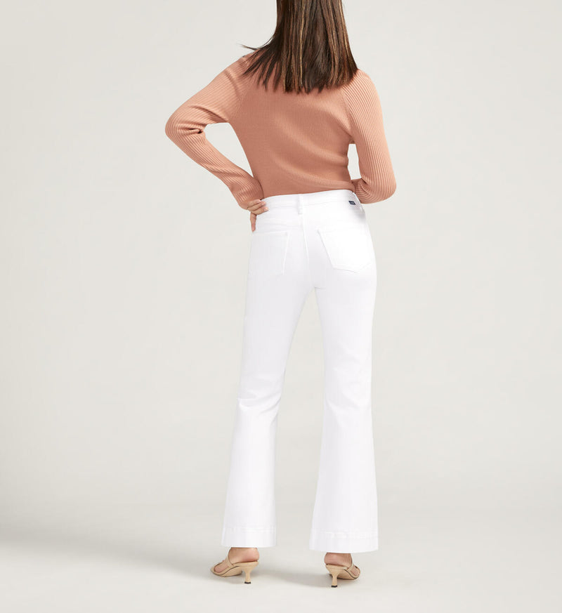 KAIT MID RISE FLARE LEG JEAN 30" INSEAM-WHITE-JAG JEANS