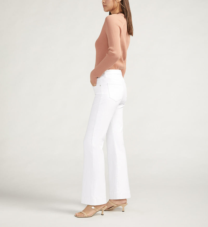 KAIT MID RISE FLARE LEG JEAN 32" INSEAM-WHITE-JAG JEANS