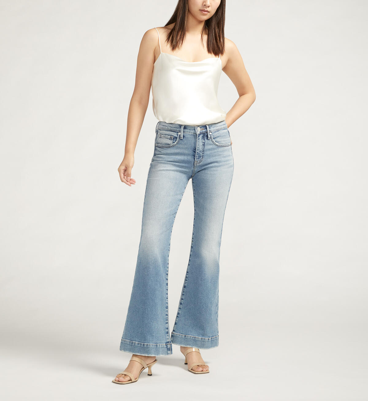 KAIT MID RISE FLARE LEG JEAN 30"-GARDEN BLUE-JAG JEANS