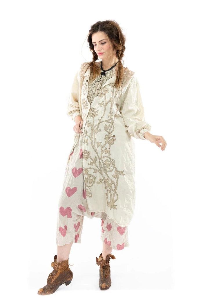 LEOLA EMBROIDERED SMOCK COAT-MAGNOLIA PEARL- JACKET 504