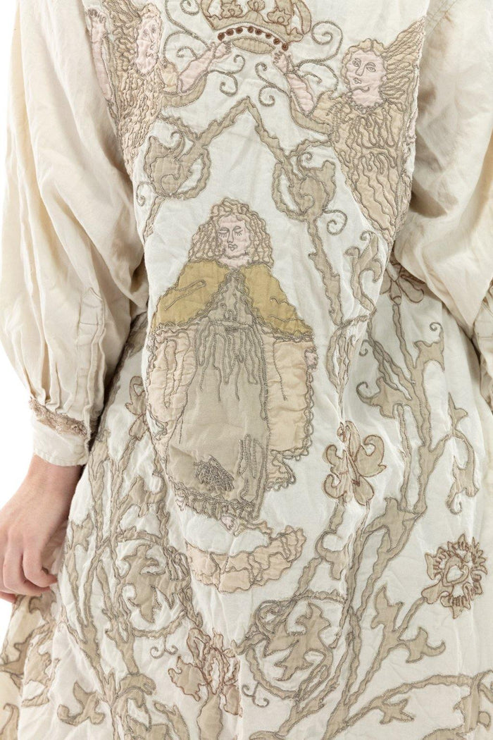 LEOLA EMBROIDERED SMOCK COAT-MAGNOLIA PEARL- JACKET 504